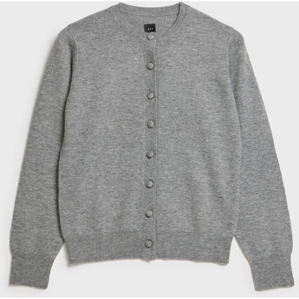 AKS LABEL Diana wool cash cardigan Knitwear 9053 M. Grey Mel