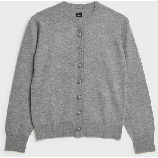 AKS LABEL Diana wool cash cardigan Knitwear 9053 M. Grey Mel