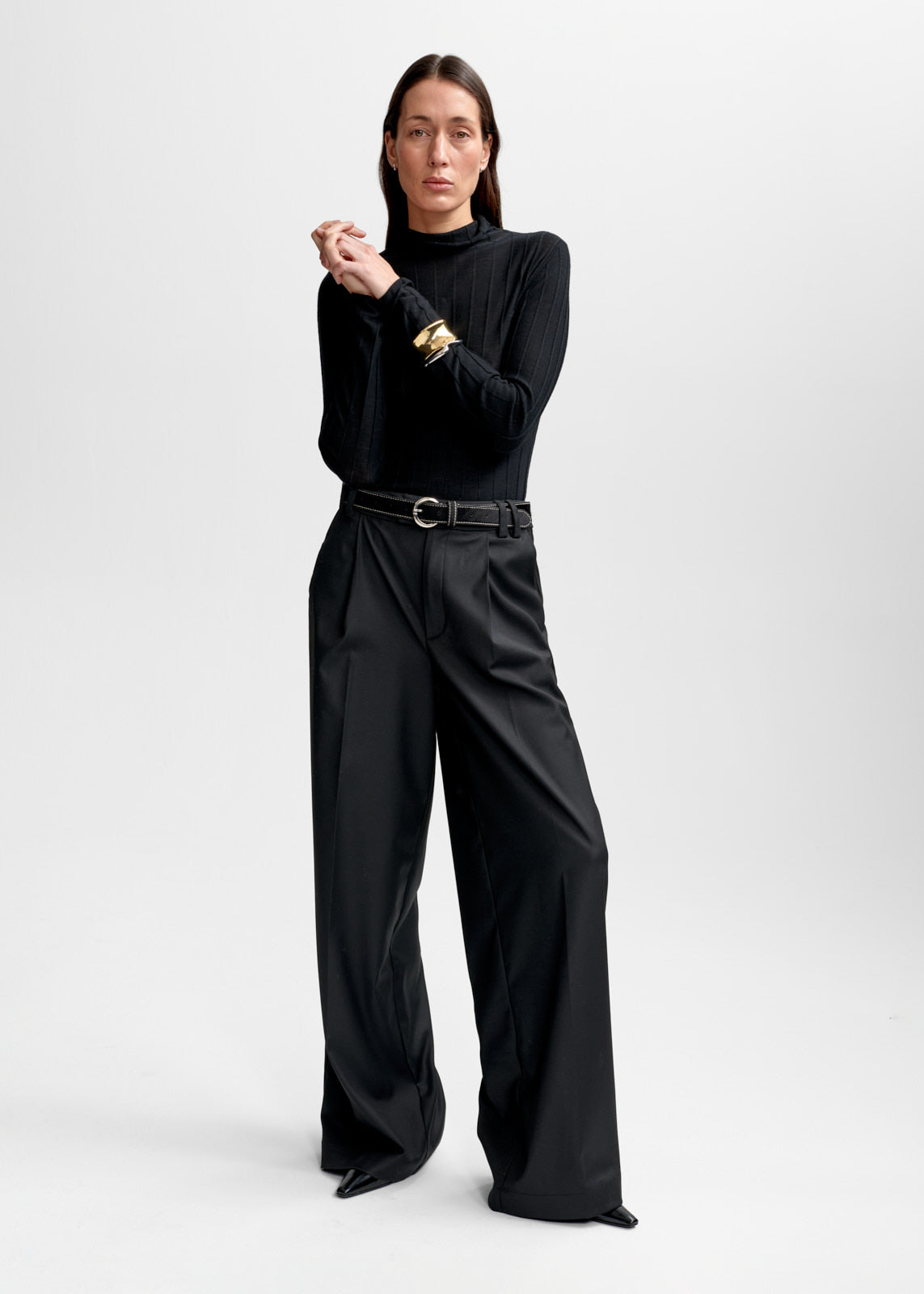 Christian Aks Dina Merino Knit Knitwear 9090 Black