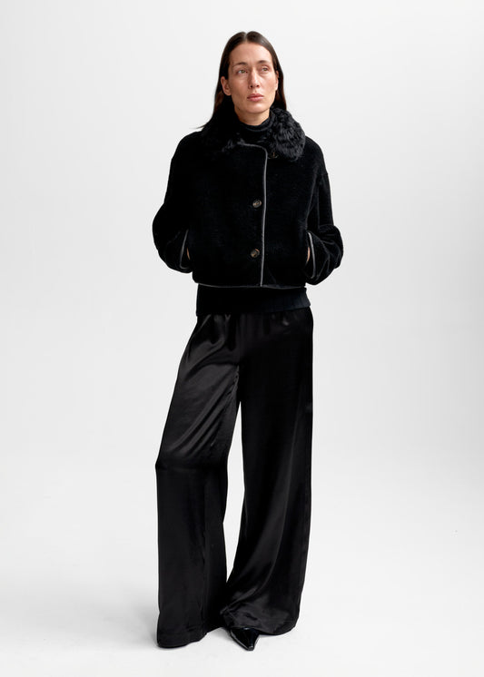AKS LABEL Elda Lamb Fur Jacket Jackets