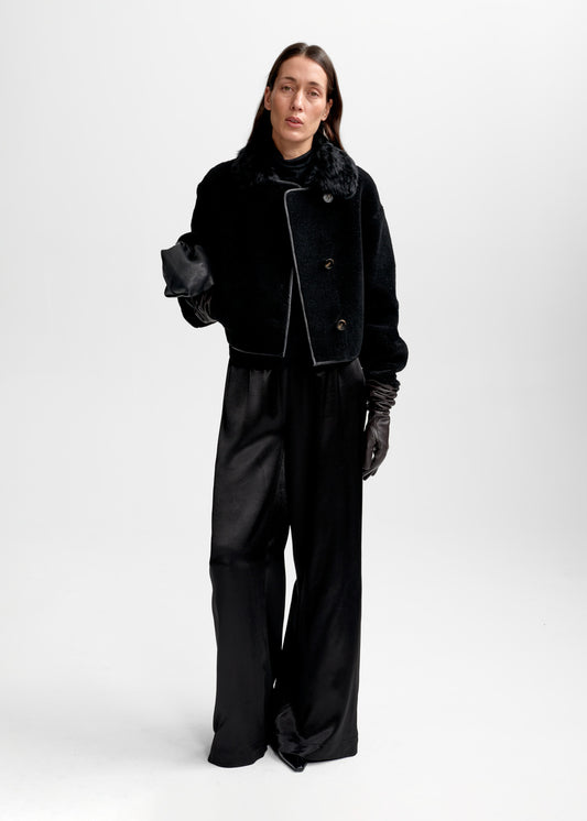 AKS LABEL Elda Lamb Fur Jacket Jackets