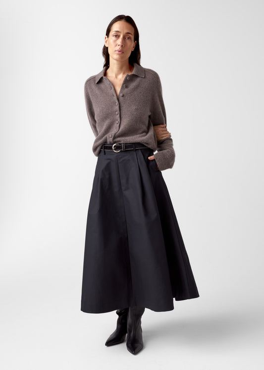 AKS LABEL International Fay cashmere cardigan 02_Knitwear 8026 Cappucino