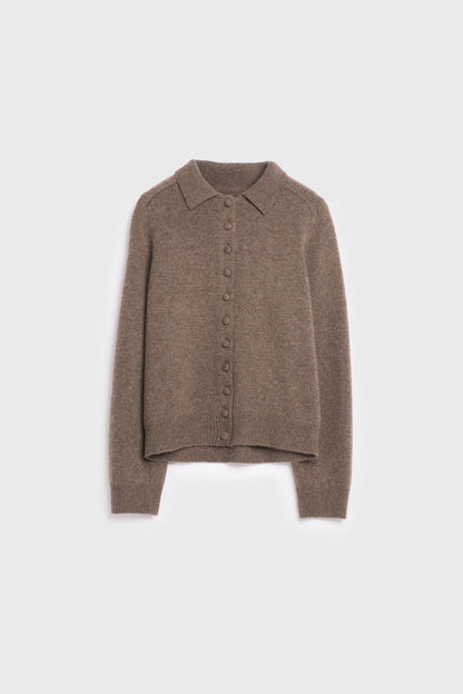 AKS LABEL International Fay cashmere cardigan 02_Knitwear 8026 Cappucino