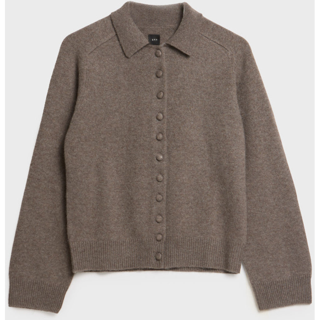 AKS LABEL Fay cashmere cardigan Knitwear 8026 Cappucino