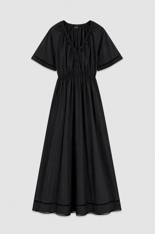 AKS LABEL Fiola poplin dress Dresses 9090 Black