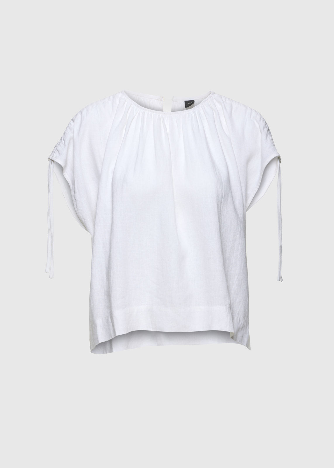 Christian Aks Gali Linen Top Tops 9001 White