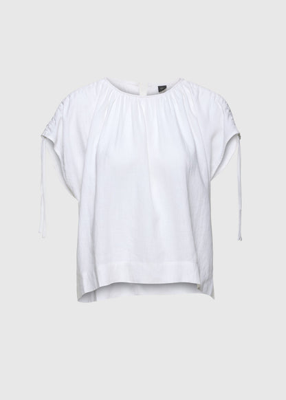 Christian Aks Gali Linen Top Tops 9001 White