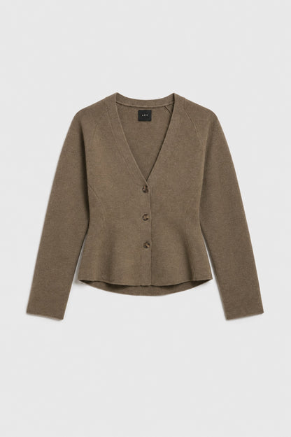 AKS LABEL International Ginny merino cardigan 02_Knitwear 8069 Espresso