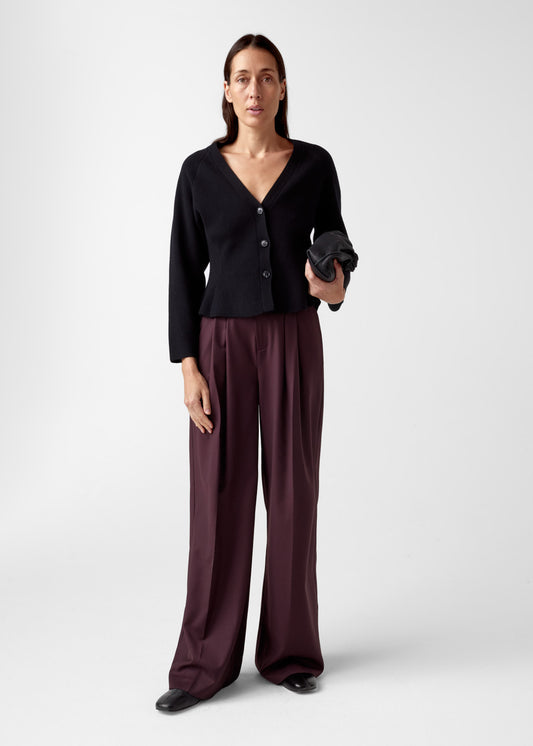 AKS LABEL International Ginny merino cardigan 02_Knitwear 9090 Black
