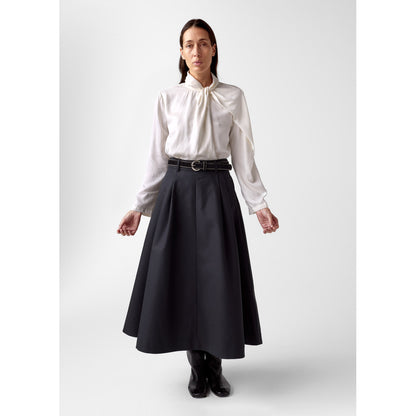 AKS LABEL Hillevi blouse Tops 9001 White