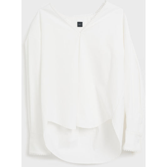 AKS LABEL International Hima poplin shirt 04_Shirts 9001 White