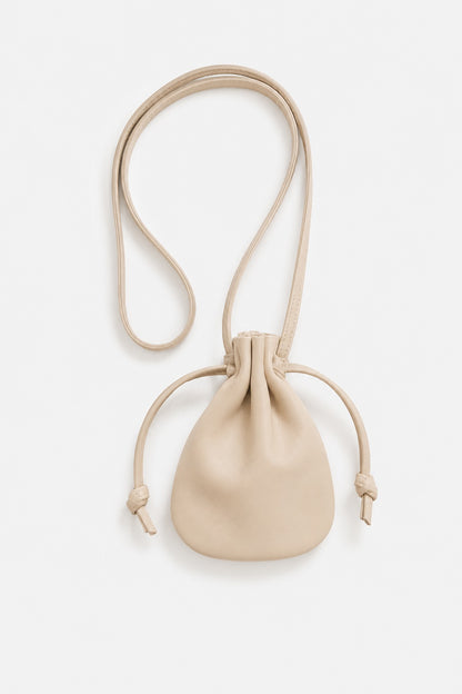 AKS LABEL Hira Leather Pouch Bags 8012 Wheat