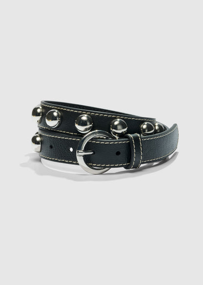 AKS LABEL International Jara Studed Belt 10_Belts 9090 Black