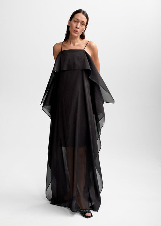 AKS LABEL International Josephine Silk Dress 05_Dresses 9090 Black