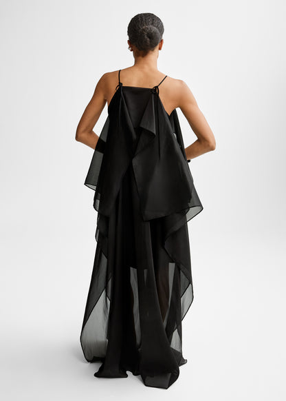 Christian Aks Josephine Silk Dress Dresses 9090 Black