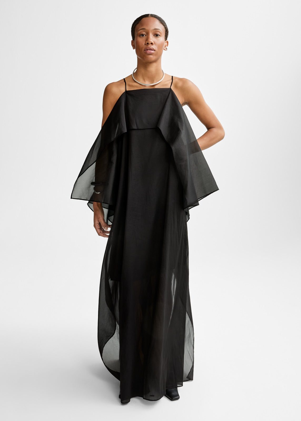 Christian Aks Josephine Silk Dress Dresses 9090 Black