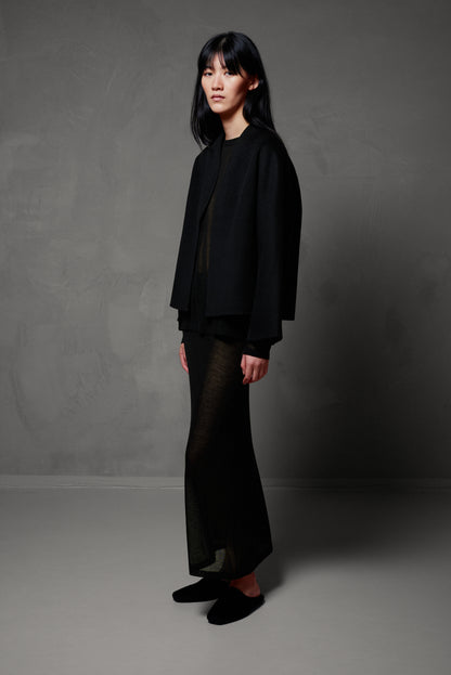 AKS LABEL International Kelsie wool jacket 00_Jackets 9090 Black