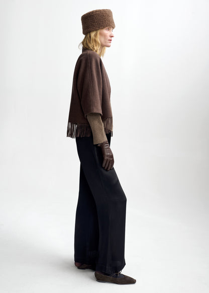 AKS LABEL Keyla Lambswool Jacket Jackets 8025 Brown