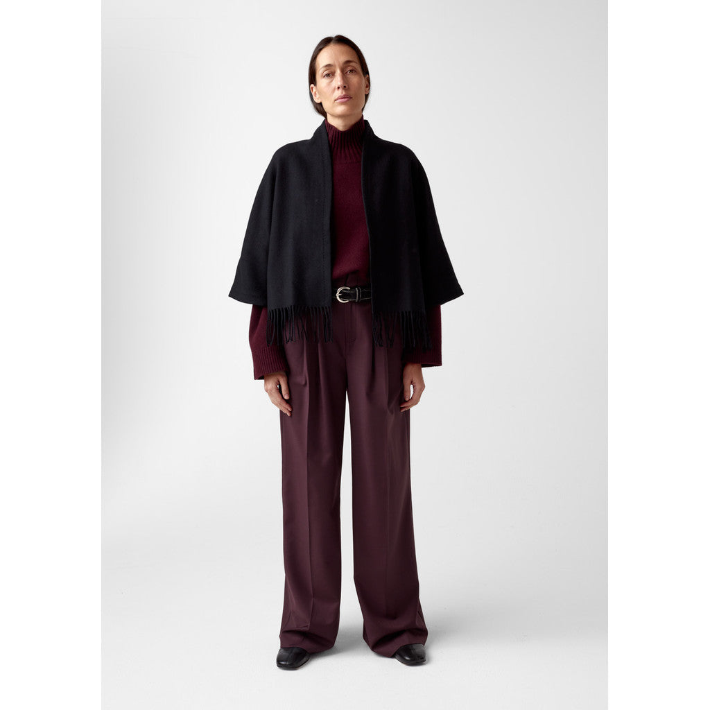AKS LABEL Keyla Lambswool Jacket Jackets 9090 Black
