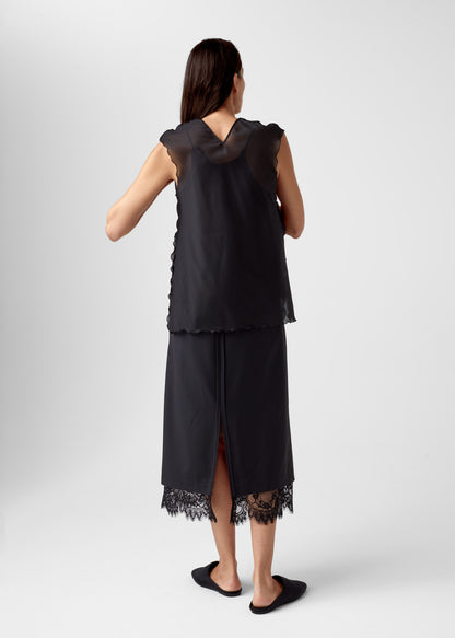 AKS LABEL International Leo silk top 03_Tops 9090 Black