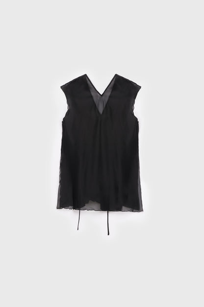 AKS LABEL International Leo silk top 03_Tops 9090 Black