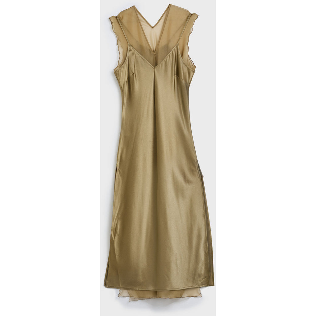 Christian Aks Leonora silk dress Dresses 8024 Khaki
