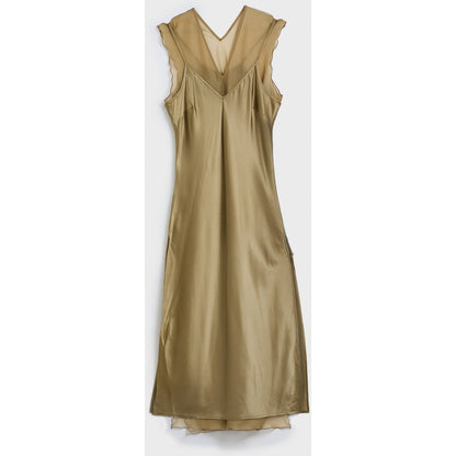 Christian Aks Leonora silk dress Dresses 8024 Khaki