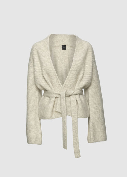 Christian Aks Lila Mohair Cardigan Knitwear 8012 Wheat