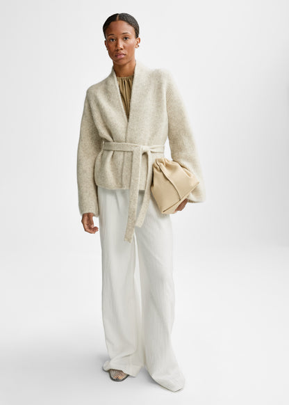 Christian Aks Lila Mohair Cardigan Knitwear 8012 Wheat