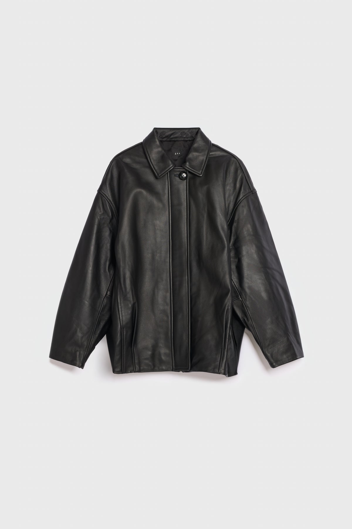 AKS LABEL International Lily leather jacket 00_Jackets 9090 Black