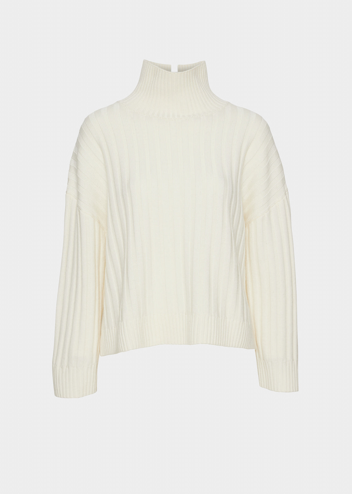 Christian Aks Malina Merino Turtleneck Knitwear 9001 White