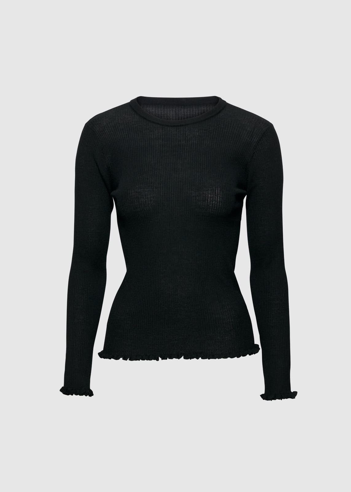 AKS LABEL International Manu Merino Sweater 02_Knitwear 9090 Black