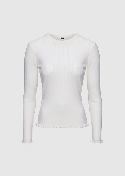 Christian Aks Manu Merino Sweater Knitwear 9001 White