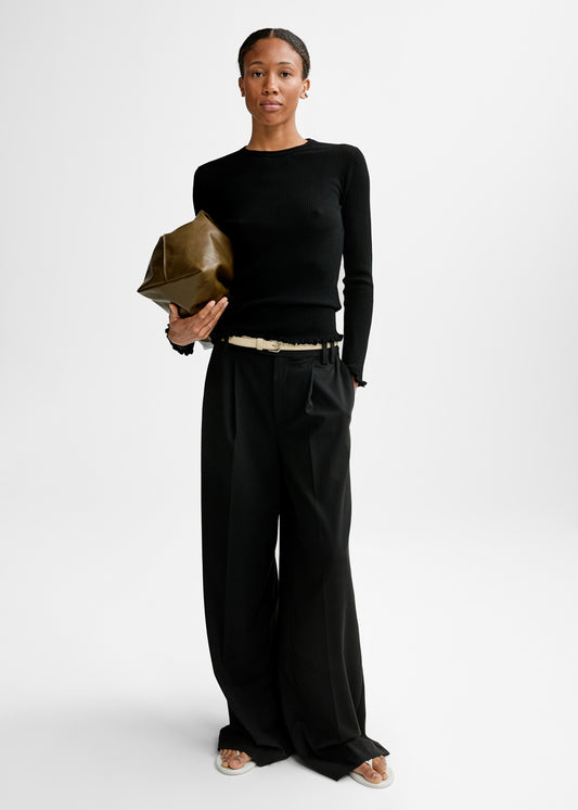 Christian Aks Manu Merino Sweater Knitwear 9090 Black