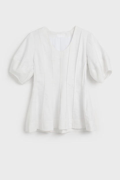 AKS LABEL Mika linen top Tops 9001 White