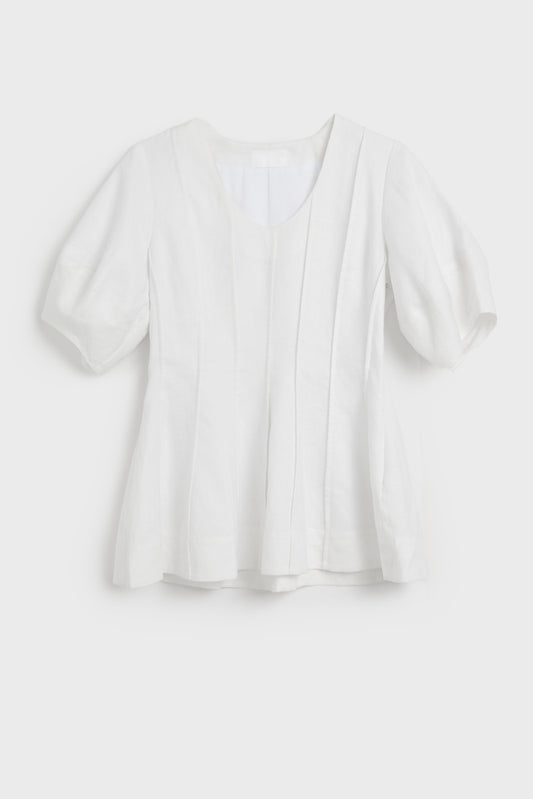 AKS LABEL Mika linen top Tops 9001 White