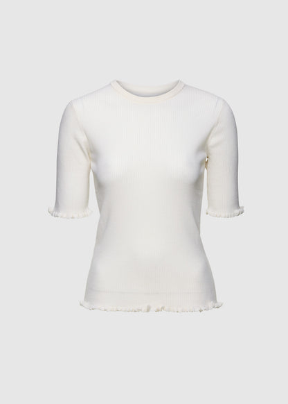 AKS LABEL Milla Merino Knit Knitwear 9001 White