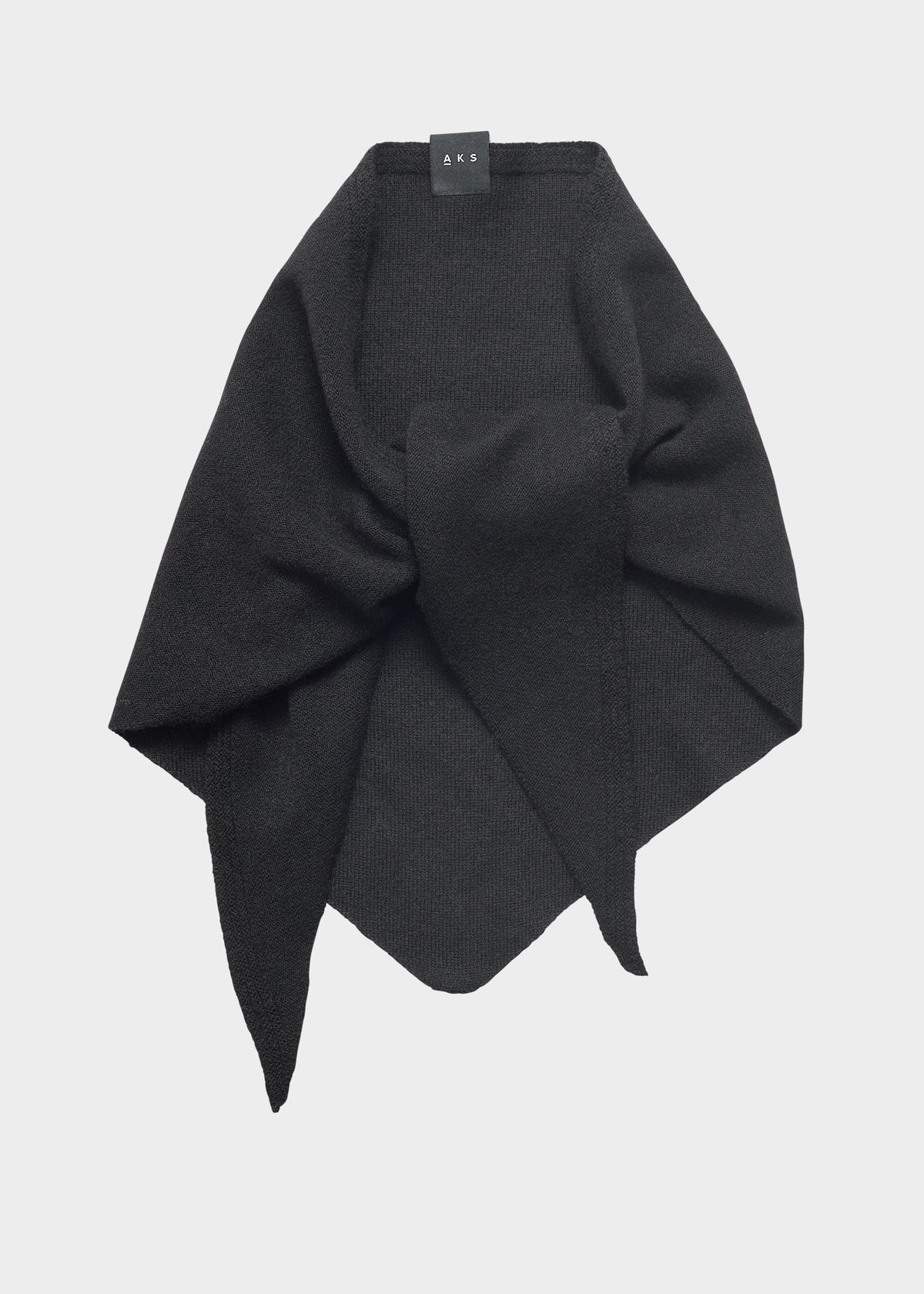 AKS LABEL International Mina Merino Scarf 09_Scarfs 9090 Black