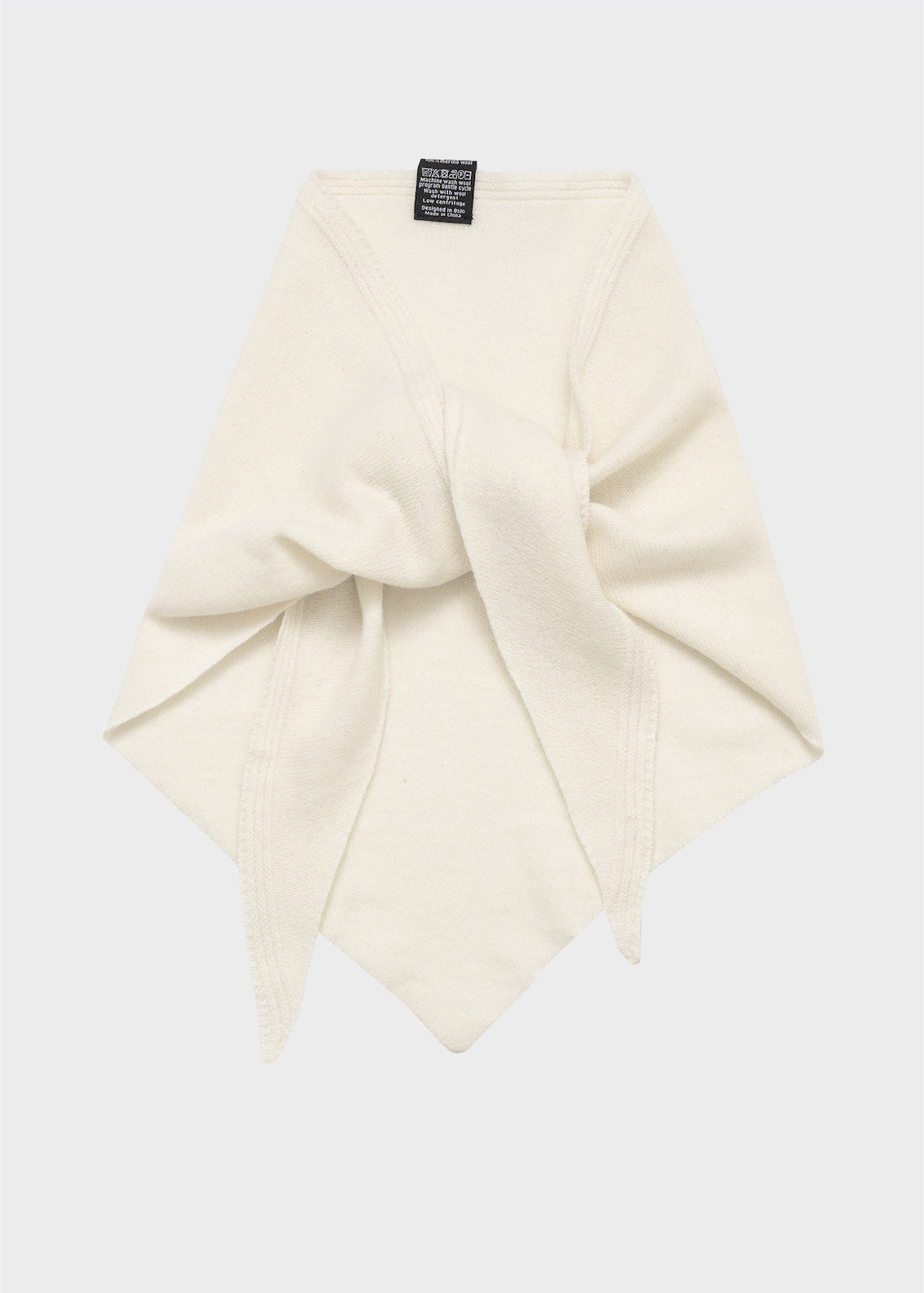 Christian Aks Mina Merino Scarf Scarfs 9001 White