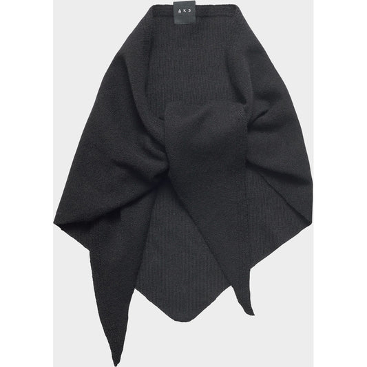 AKS LABEL Mina Merino Scarf Scarfs 9090 Black