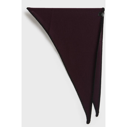 AKS LABEL International Mina Stitched Merino Scarf 09_Scarfs 3056 Burgundy