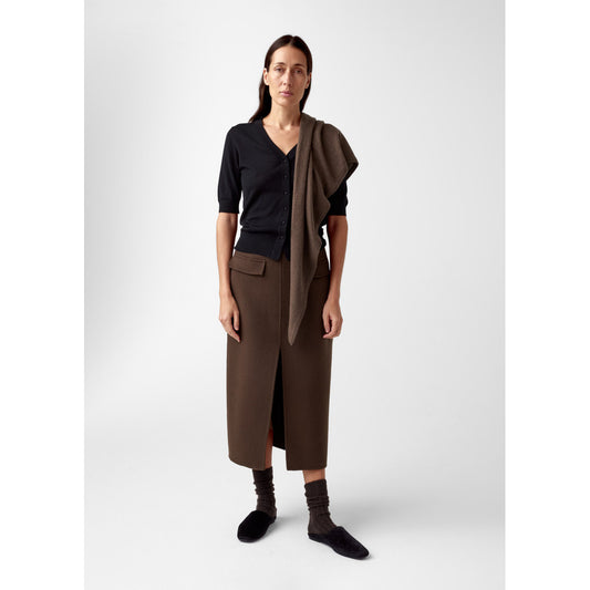 AKS LABEL International Mira Wool Cash Scarf 09_Scarfs 8069 Espresso