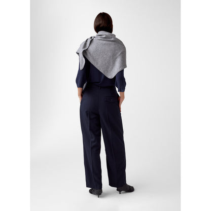AKS LABEL Mira Wool Cash Scarf Scarfs 9053 M. Grey Mel