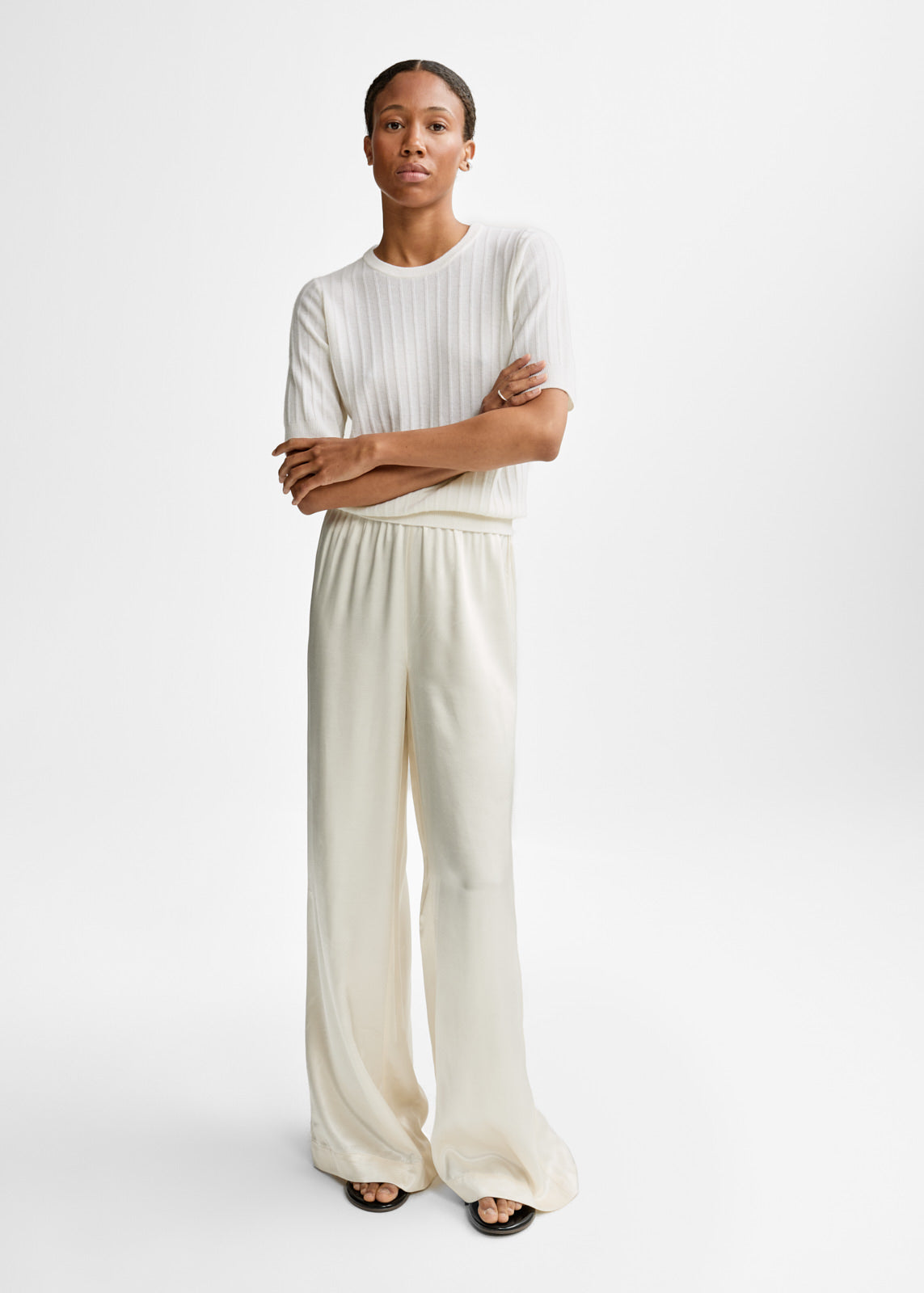 Christian Aks Molly Wool Cash Knit Knitwear 9001 White