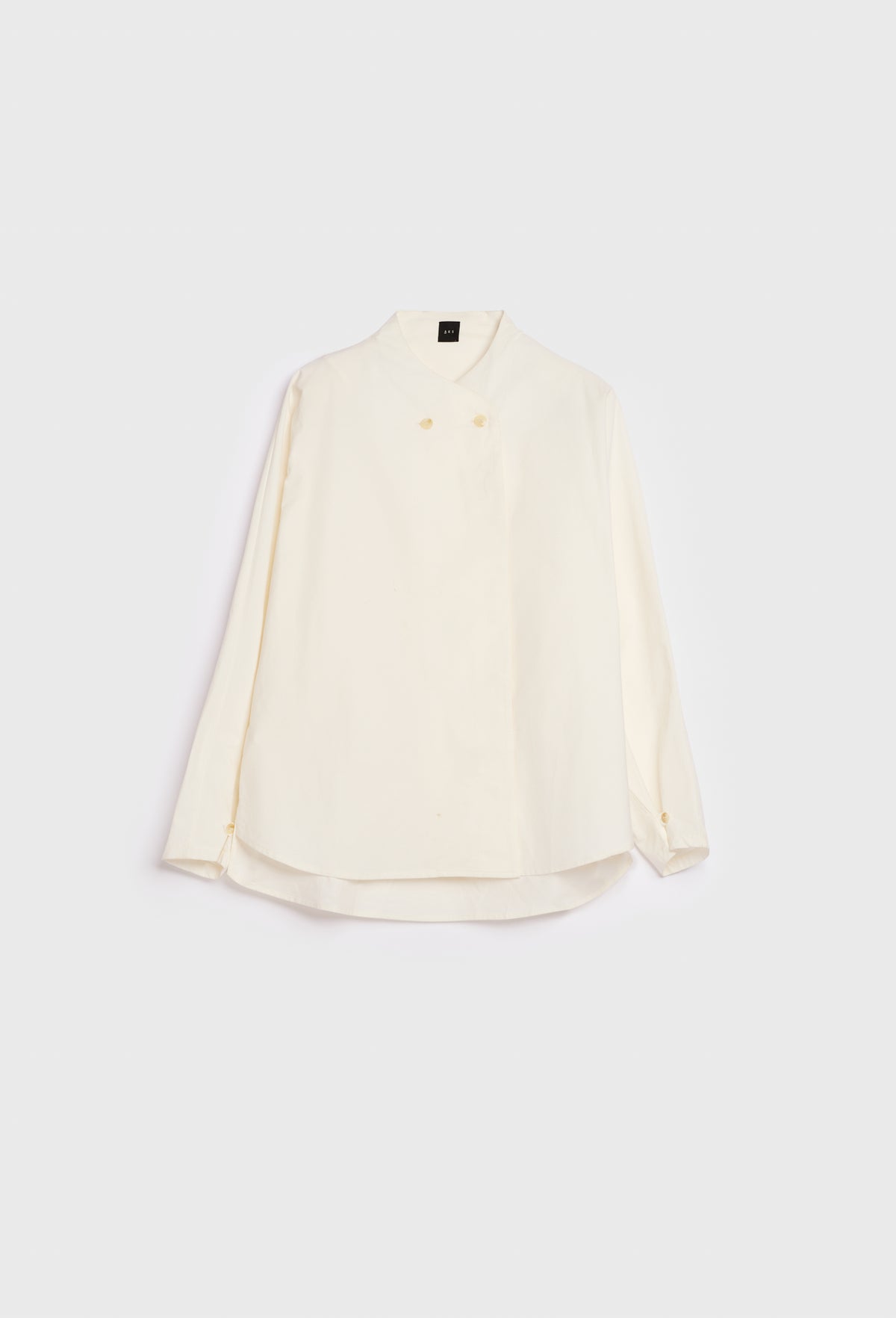AKS LABEL International Nadia poplin shirt 04_Shirts 9001 White