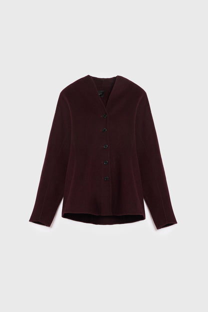 AKS LABEL International Nadina wool jakcet 00_Jackets 3056 Burgundy