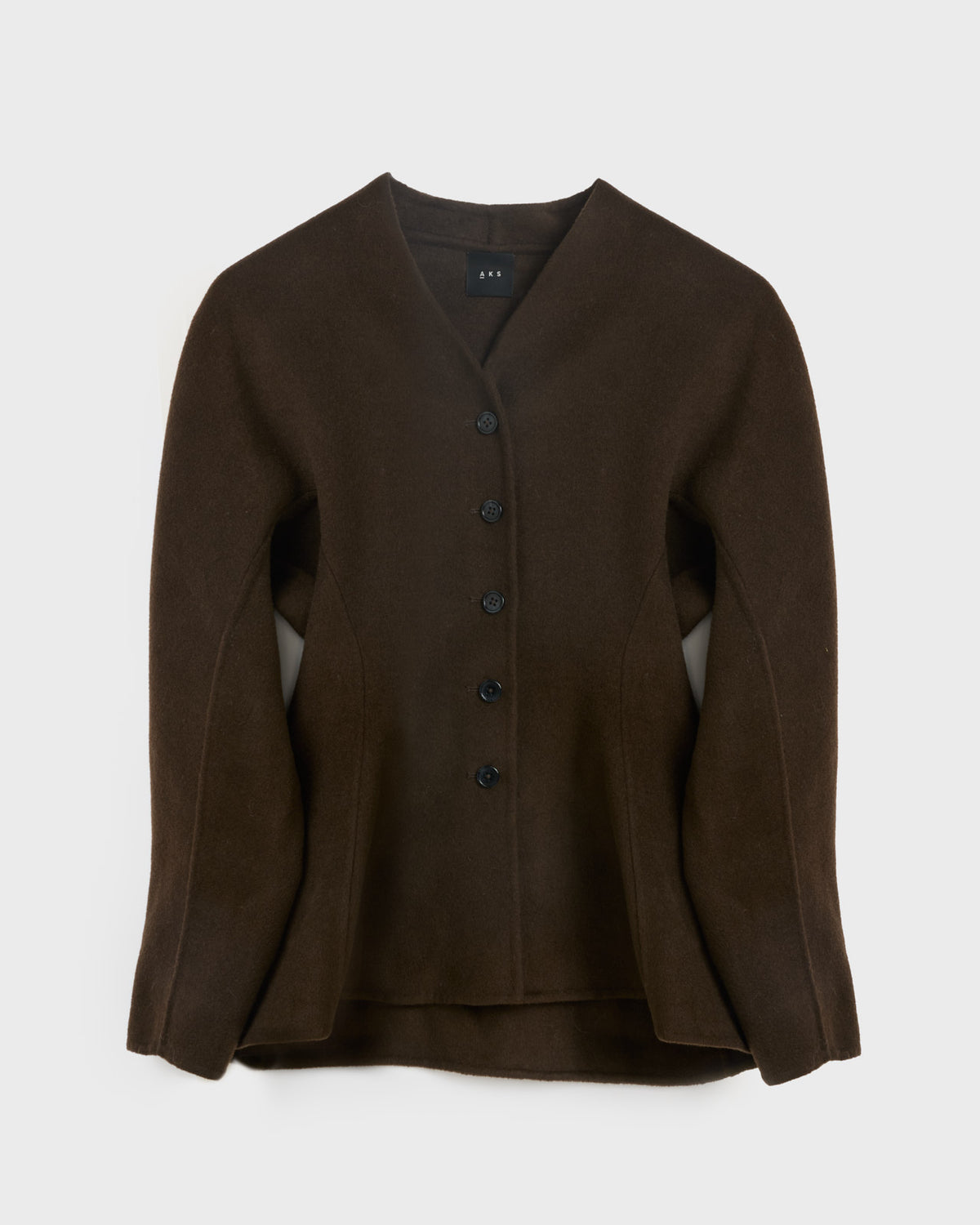 AKS LABEL International Nadina wool jakcet 00_Jackets 8070 Dk. Brown