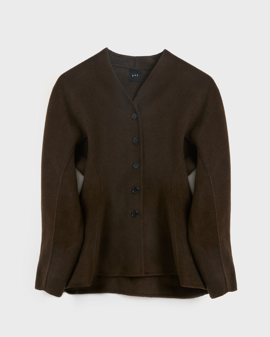 AKS LABEL International Nadina wool jakcet 00_Jackets 8070 Dk. Brown