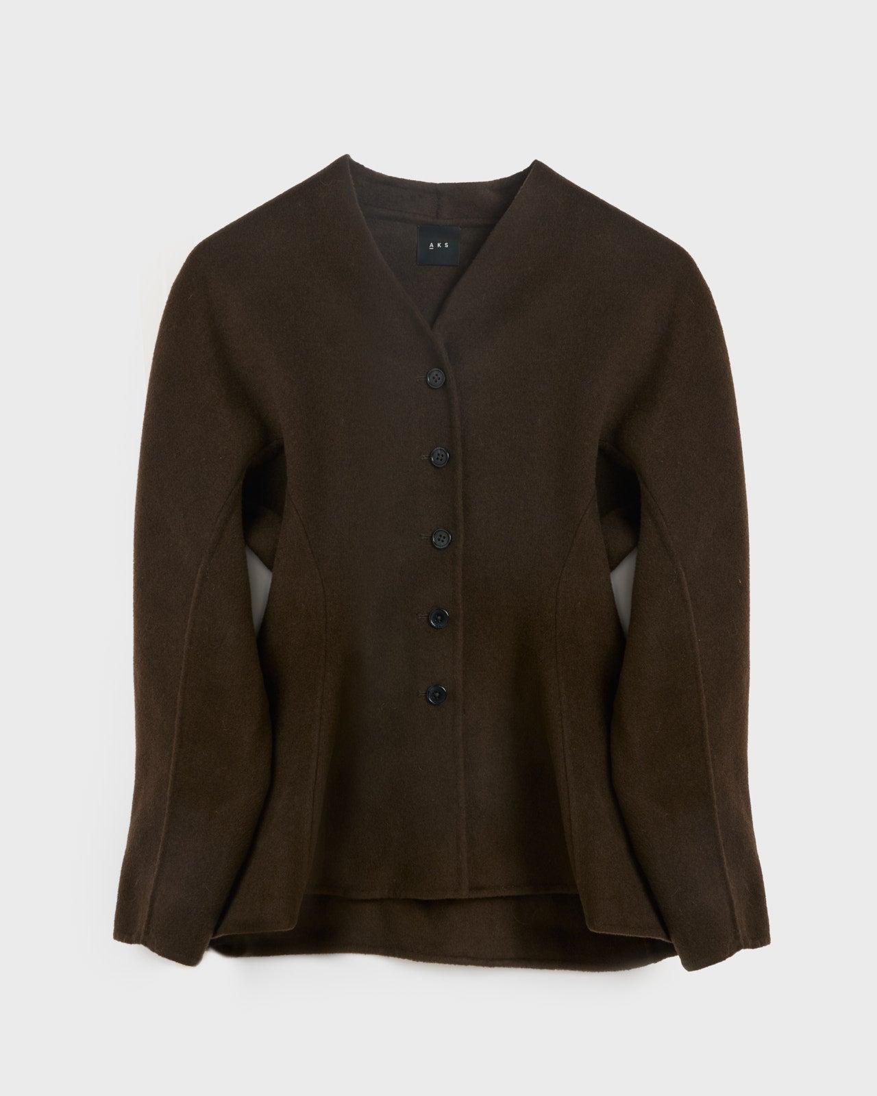 AKS LABEL Nadina wool jakcet Jackets 8070 Dk. Brown