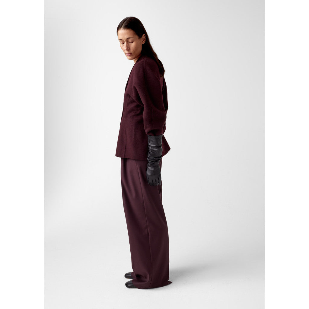 AKS LABEL Nadina wool jakcet Jackets 3056 Burgundy